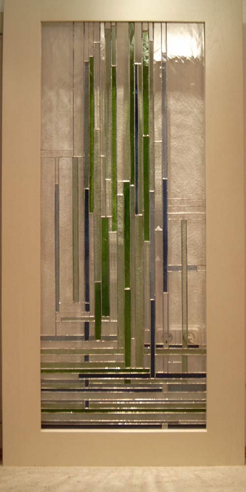 Glastür Zuversicht.