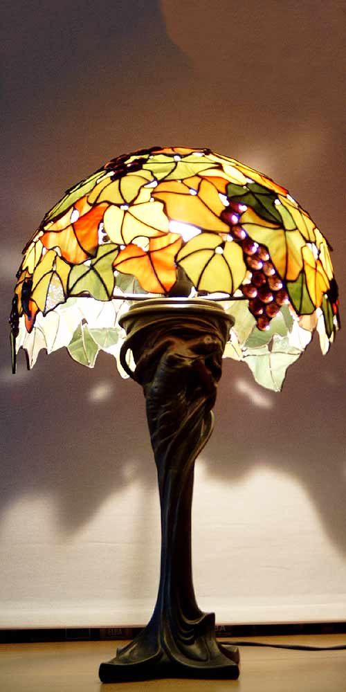 Lampe Weinlaub.